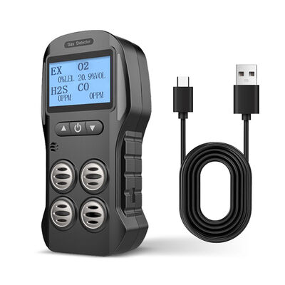 ODM Portable Multigas Detector Monitor Realtime Display CO 200PPM H2S 10PPM