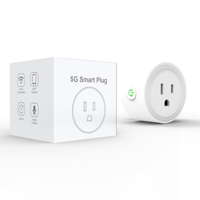 Dobra cena. Niestandardowy 5GHz Smart Socket Plug Wi-Fi obsługuje Alexa i Google Control w Internecie