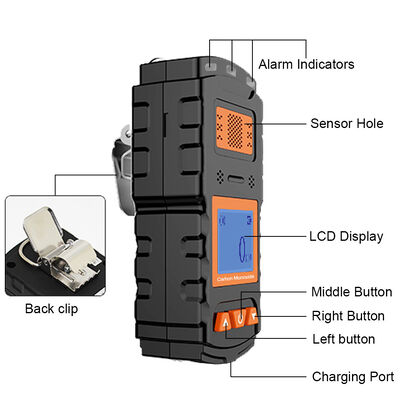 Dobra cena. Ciągły przenośny detektor alarmu tlenku węgla z rejestratorem alarmu 1000 ppm w Internecie