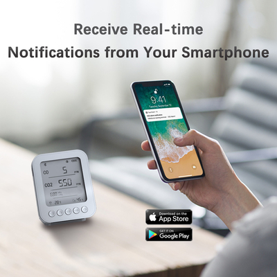 Dobra cena. Przenośny detektor temperatury i wilgotności CO2 nadający się do biura domowego lub szkoły w Internecie