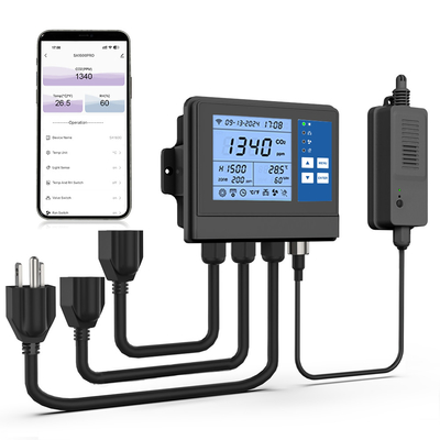 Inteligentny czujnik NDIR Kontroler cieplarniany regulator CO2 Monitor do uprawy roślin