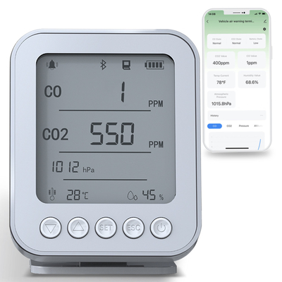 Good price Przenośny inteligentny monitor jakości powietrza NDIR Co2 Bluetooth Sensor gazowy analizator w Internecie