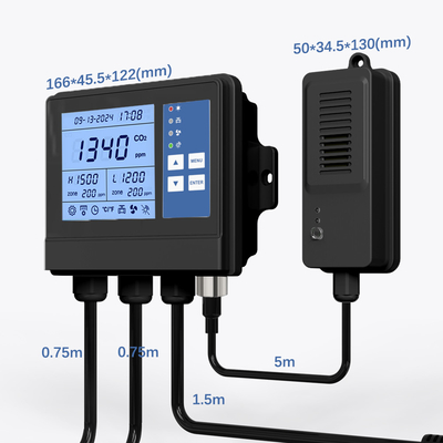OEM Ekran w czasie rzeczywistym Kontroler klimatu w szklarni Kontrola sadzenia CO2 PPM wentylator