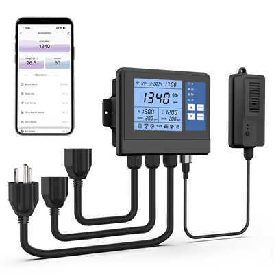 Good price GZAIR WIFI Kontroler klimatyzacji szklarni Czujnik CO2 240VAC w Internecie