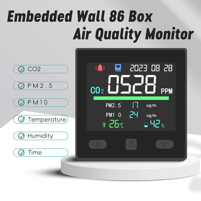 Good price CO2 IAQ Monitor jakości powietrza Wi-Fi Detektor temperatury 12V 2,8-calowy wyświetlacz TFT w Internecie