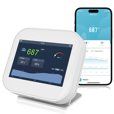Good price Monitor jakości powietrza w pomieszczeniach 320x480 TFT Dual NDIR Sensor 5V w Internecie