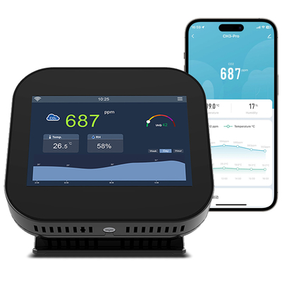 Good price Smart Gzair pomieszczenie CO2 Meter WiFi Monitor powietrza Ekran dotykowy w Internecie