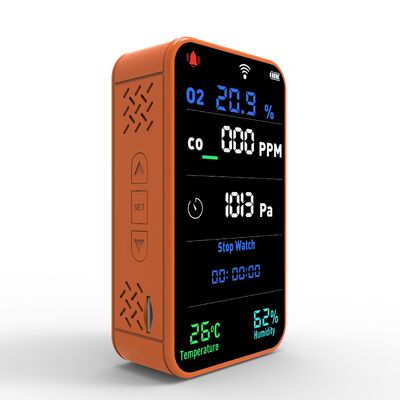 Dobra cena. Mini Przenośny Monitor Jakości Powietrza WIFI GZAIR PT09 - IP55 Detektor O2/CO z Wyświetlaczem LCD, Tester Temperatury, Wilgotności i Ciśnienia do Domu i Biura w Internecie