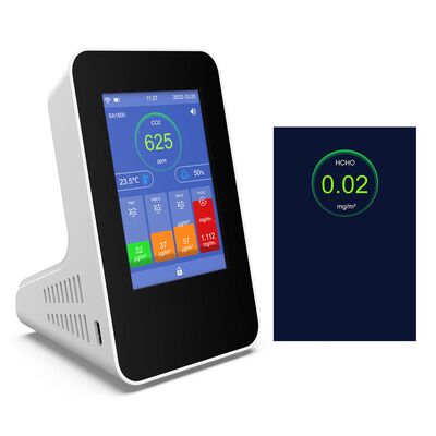SA1800 Detektor jakości powietrza wewnętrznego - Wysokiej precyzji HCHO i TVOC Meter z alarmem CO, Monitorem toksycznych gazów dla nowego domu i pokoju dla niemowląt
