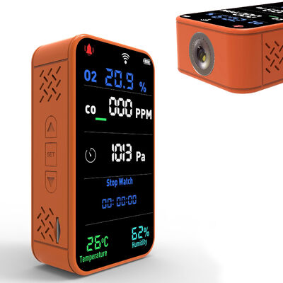Dobra cena. Hurtowy inteligentny monitor jakości powietrza WiFi PT09 - Detektor 6 w 1 CO/O2/Temp/Wilgotność/Barometr/Wysokościomierz, wyświetlacz w czasie rzeczywistym w Internecie